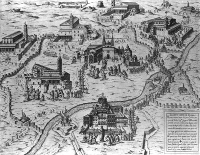 The Seven Churches of Rome, 1575 by Antonio Lafreri